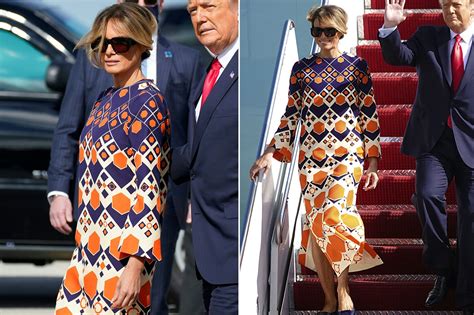 melania trump gucci dress cost|melania trump wearing orange dress.